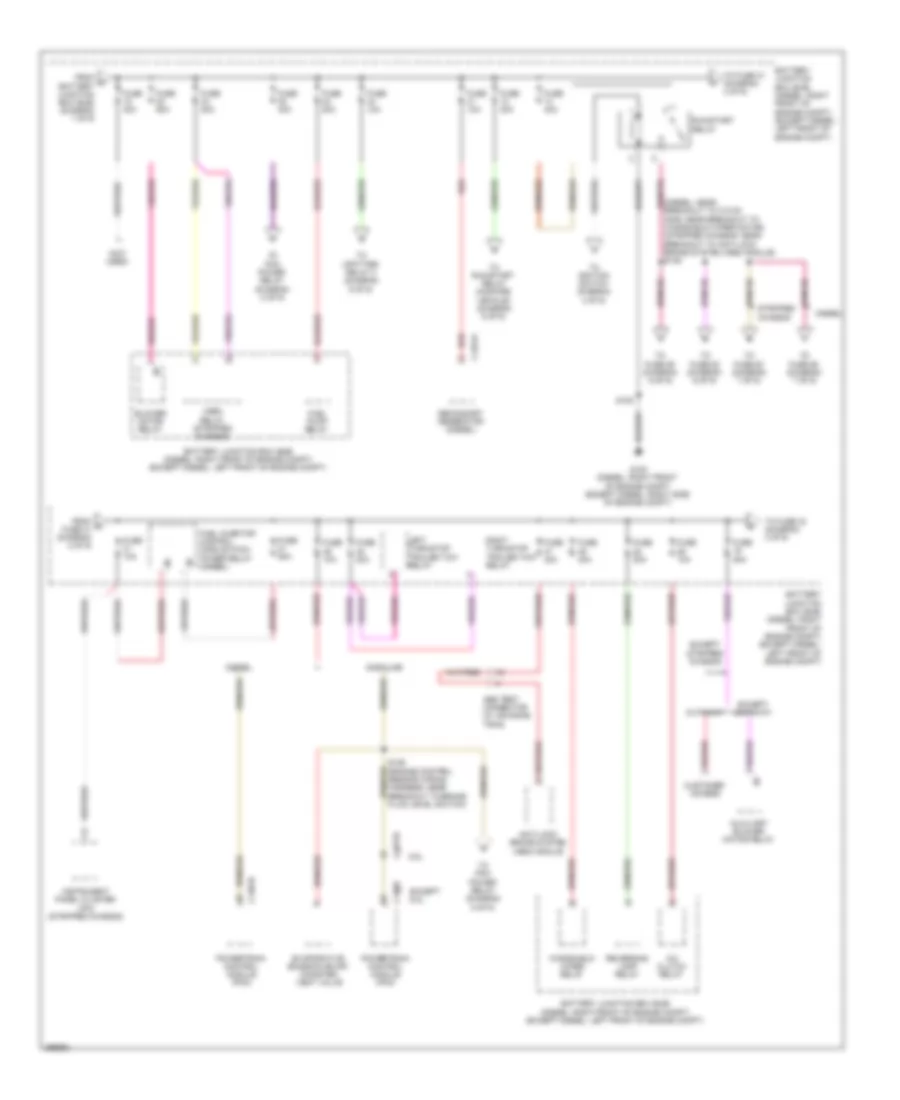 Power Distribution Wiring Diagram (2 of 9) for Ford RV Cutaway E350 Super Duty 2009
