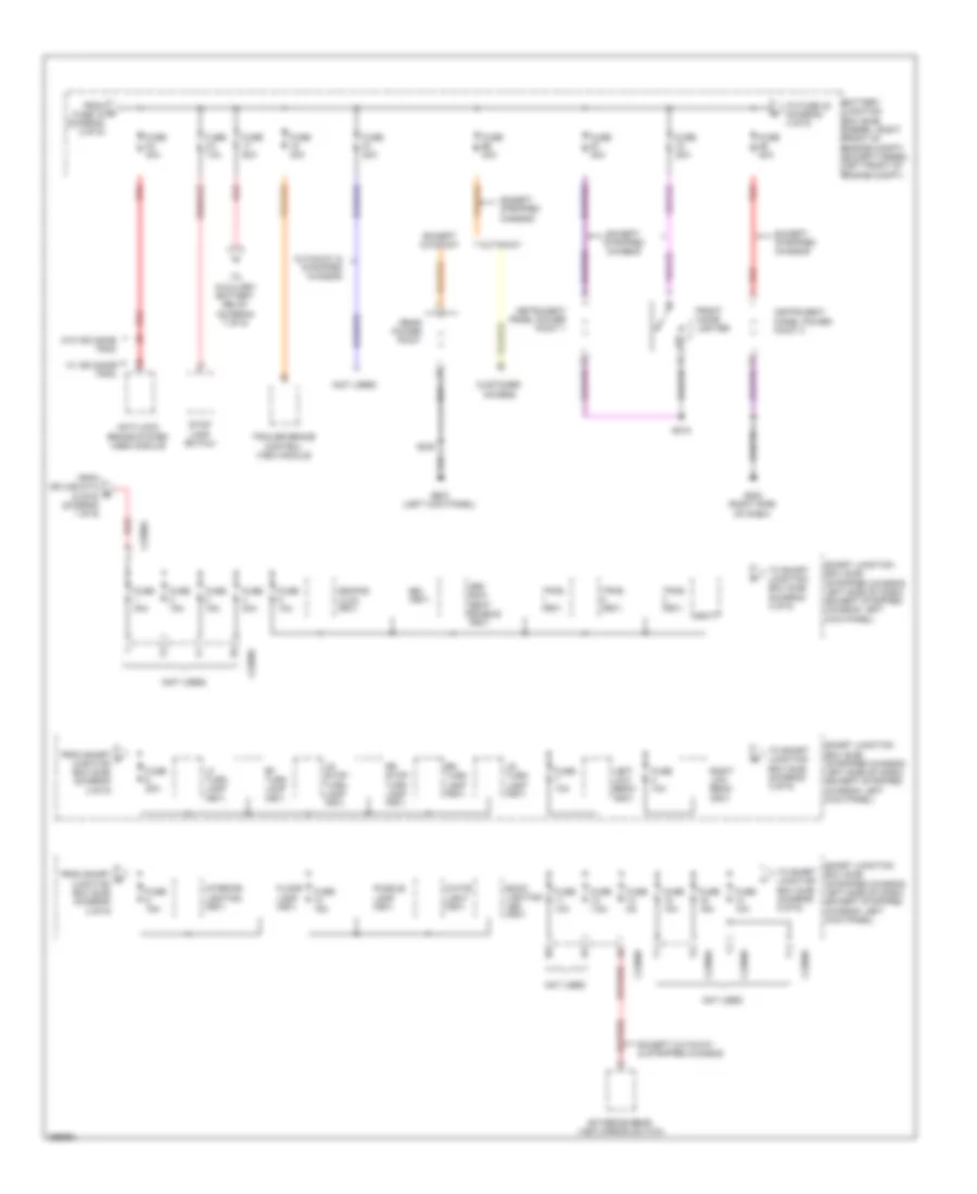 Power Distribution Wiring Diagram 3 of 9 for Ford RV Cutaway E350 Super Duty 2009