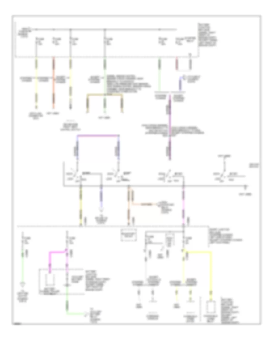 Power Distribution Wiring Diagram 4 of 9 for Ford RV Cutaway E350 Super Duty 2009