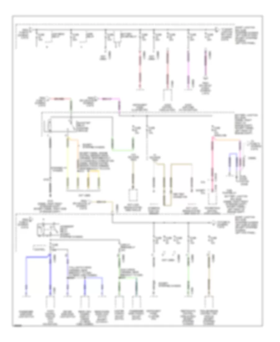 Power Distribution Wiring Diagram (6 of 9) for Ford RV Cutaway E350 Super Duty 2009