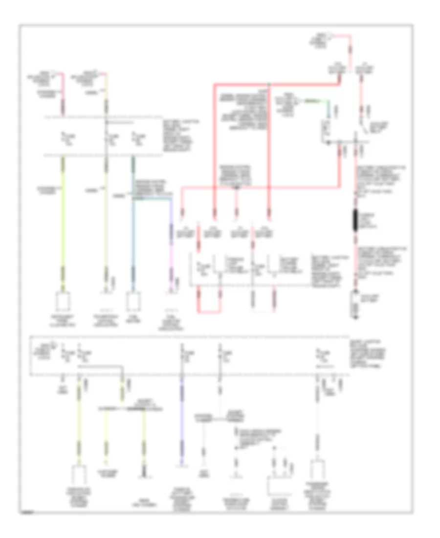 Power Distribution Wiring Diagram 7 of 9 for Ford RV Cutaway E350 Super Duty 2009