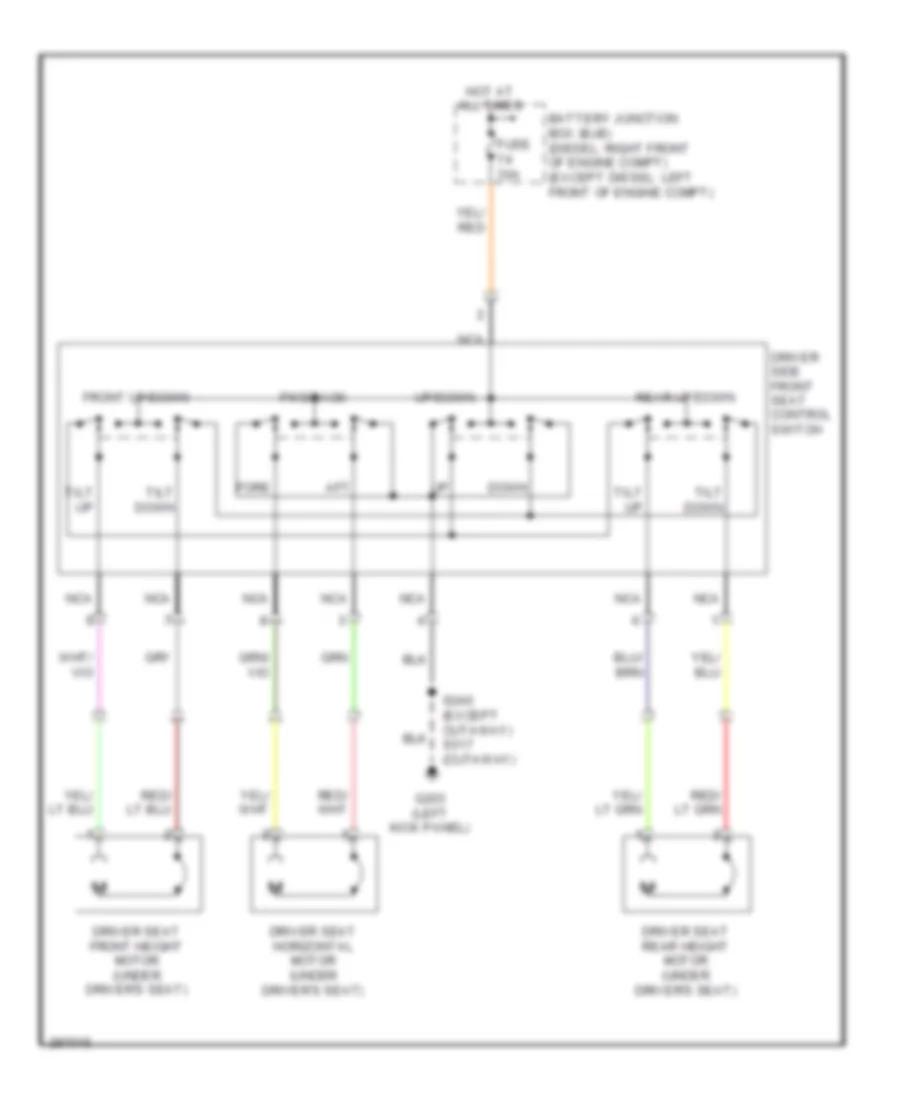 Power Seats Wiring Diagram for Ford RV Cutaway E350 Super Duty 2009