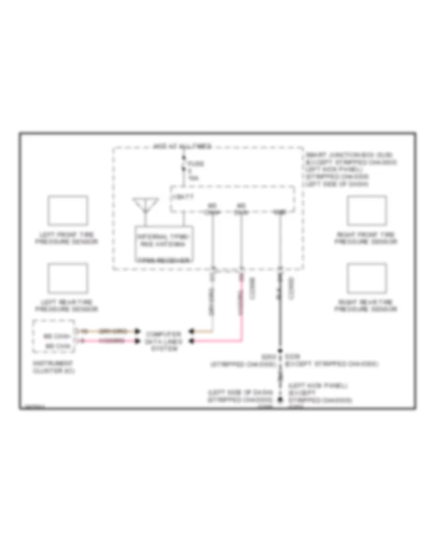 Tire Pressure Monitoring Wiring Diagram for Ford RV Cutaway E350 Super Duty 2009