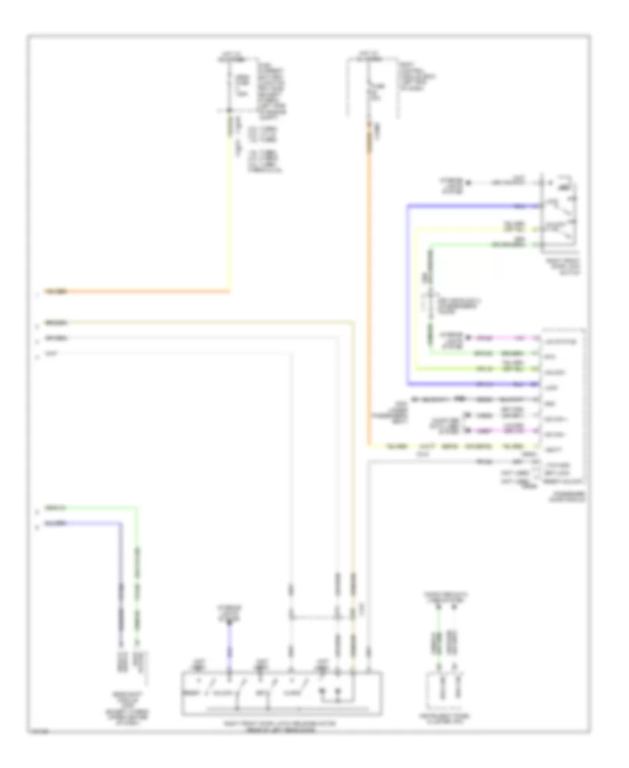 Power Door Locks Wiring Diagram (5 of 5) for Ford Fusion Energi SE Luxury 2014