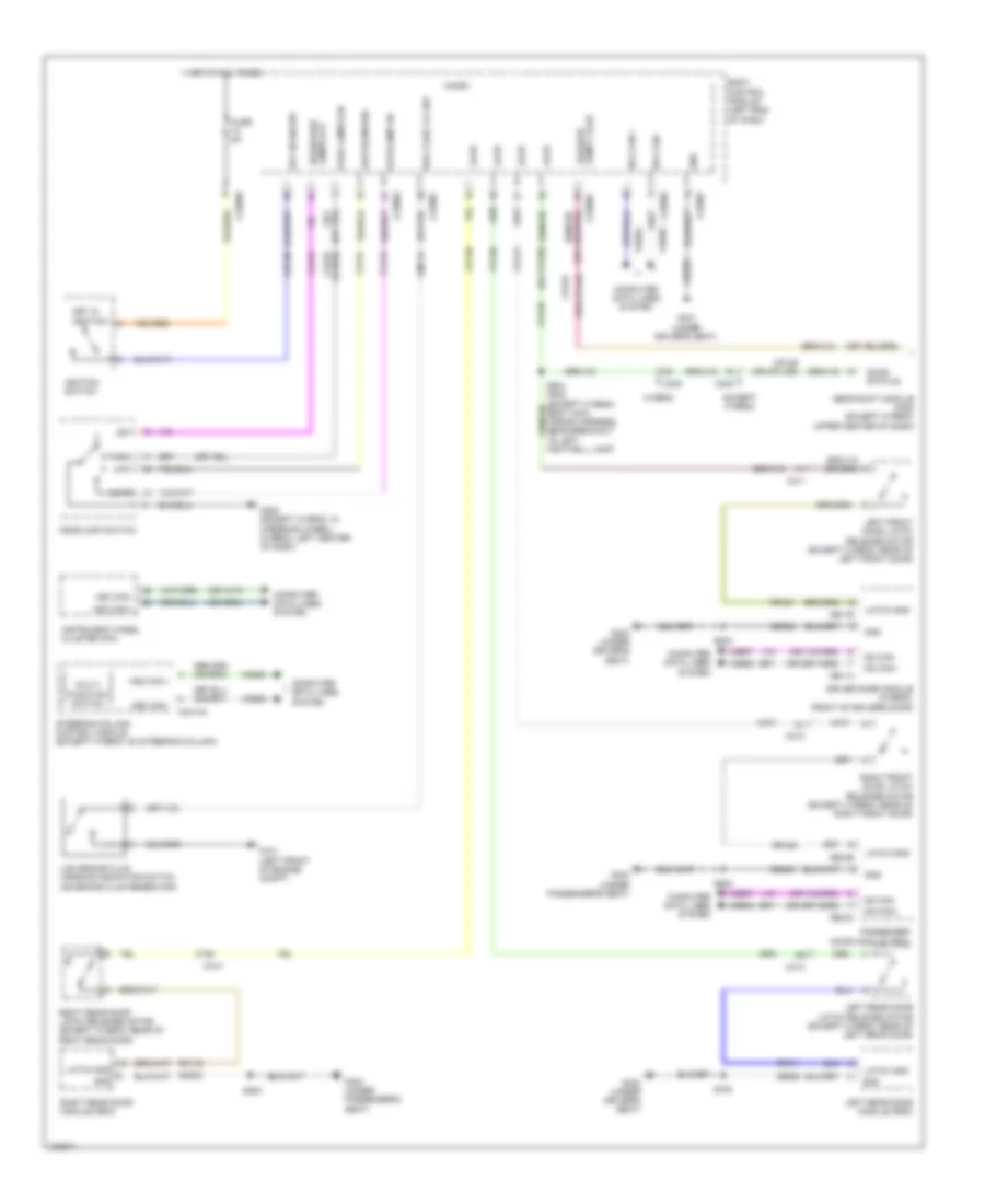 Chime Wiring Diagram 1 of 2 for Ford Fusion Energi SE Luxury 2014