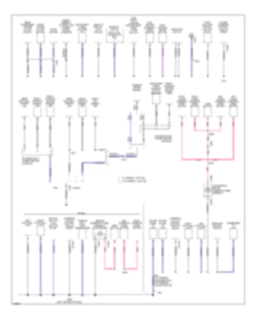 Ground Distribution Wiring Diagram, Hybrid (2 of 5) for Ford Fusion Energi SE Luxury 2014