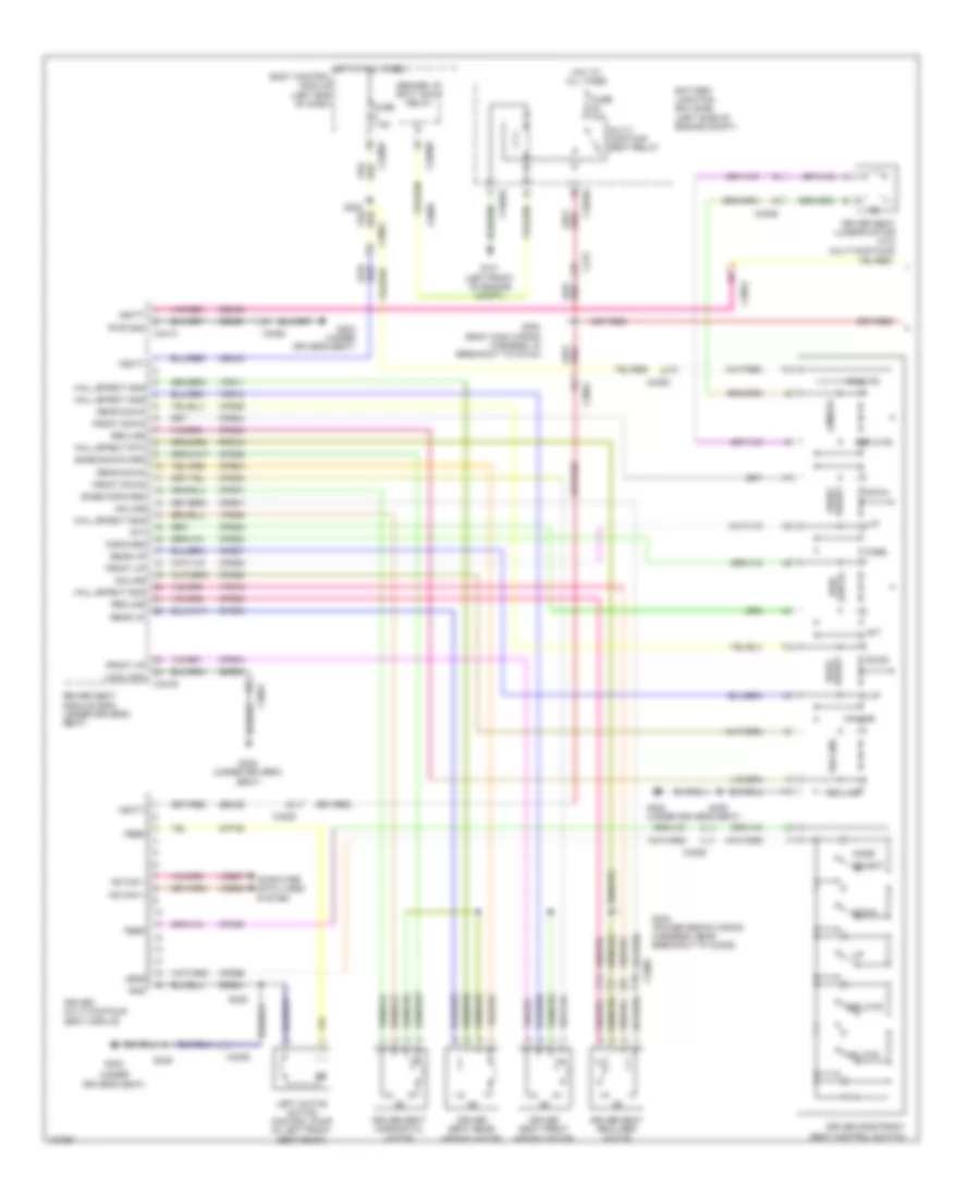 Memory Seat Wiring Diagram, Except Hybrid (1 of 2) for Ford Fusion Energi SE Luxury 2014