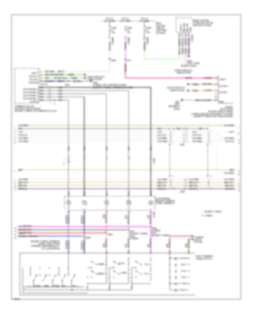 Navigation Wiring Diagram, without Sony (2 of 3) for Ford Fusion Energi SE Luxury 2014
