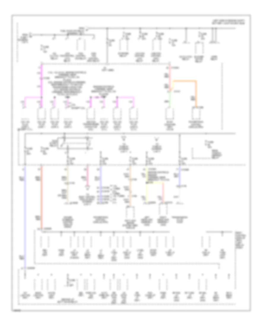 Power Distribution Wiring Diagram Except Hybrid 2 of 7 for Ford Fusion Energi SE Luxury 2014