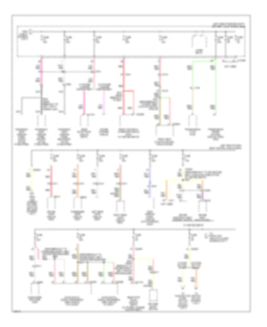 Power Distribution Wiring Diagram Except Hybrid 4 of 7 for Ford Fusion Energi SE Luxury 2014