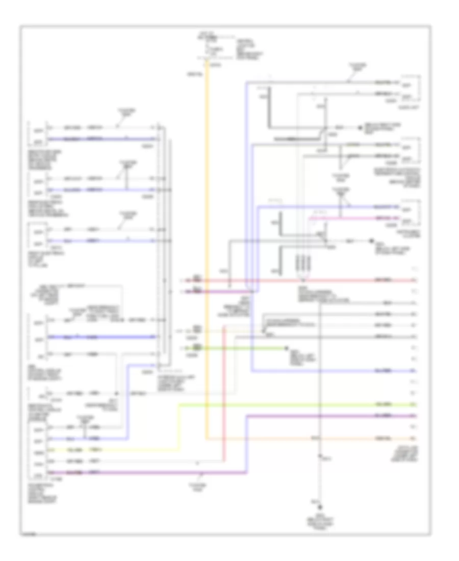 Computer Data Lines Wiring Diagram for Ford Thunderbird 2004
