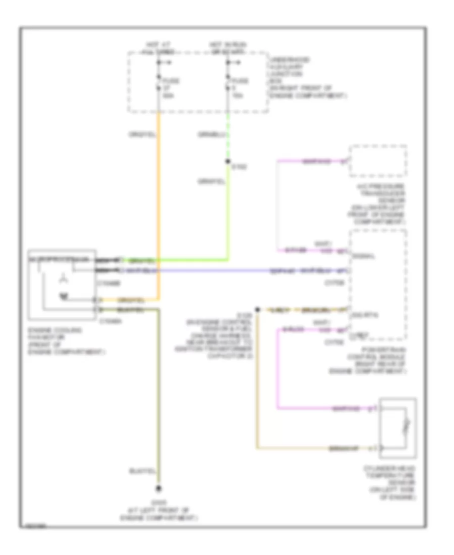 Cooling Fan Wiring Diagram for Ford Thunderbird 2004