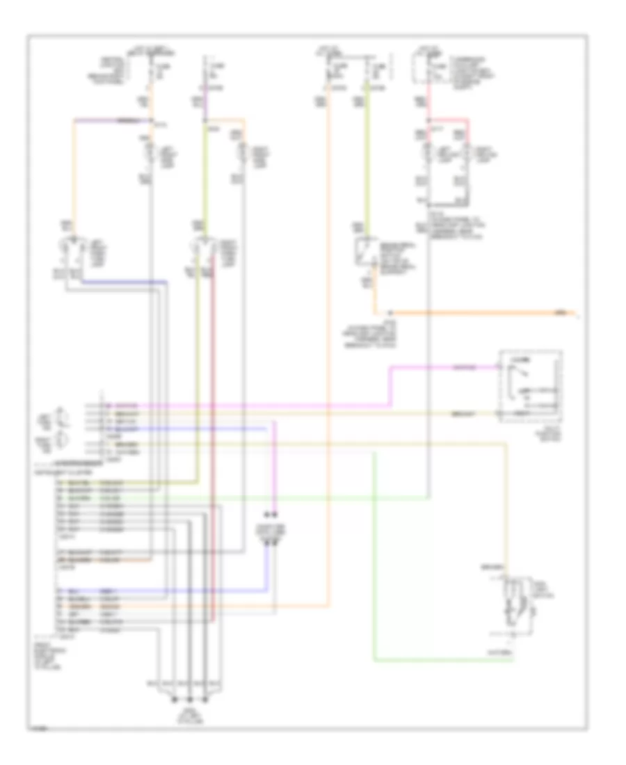 Exterior Lamps Wiring Diagram 1 of 2 for Ford Thunderbird 2004