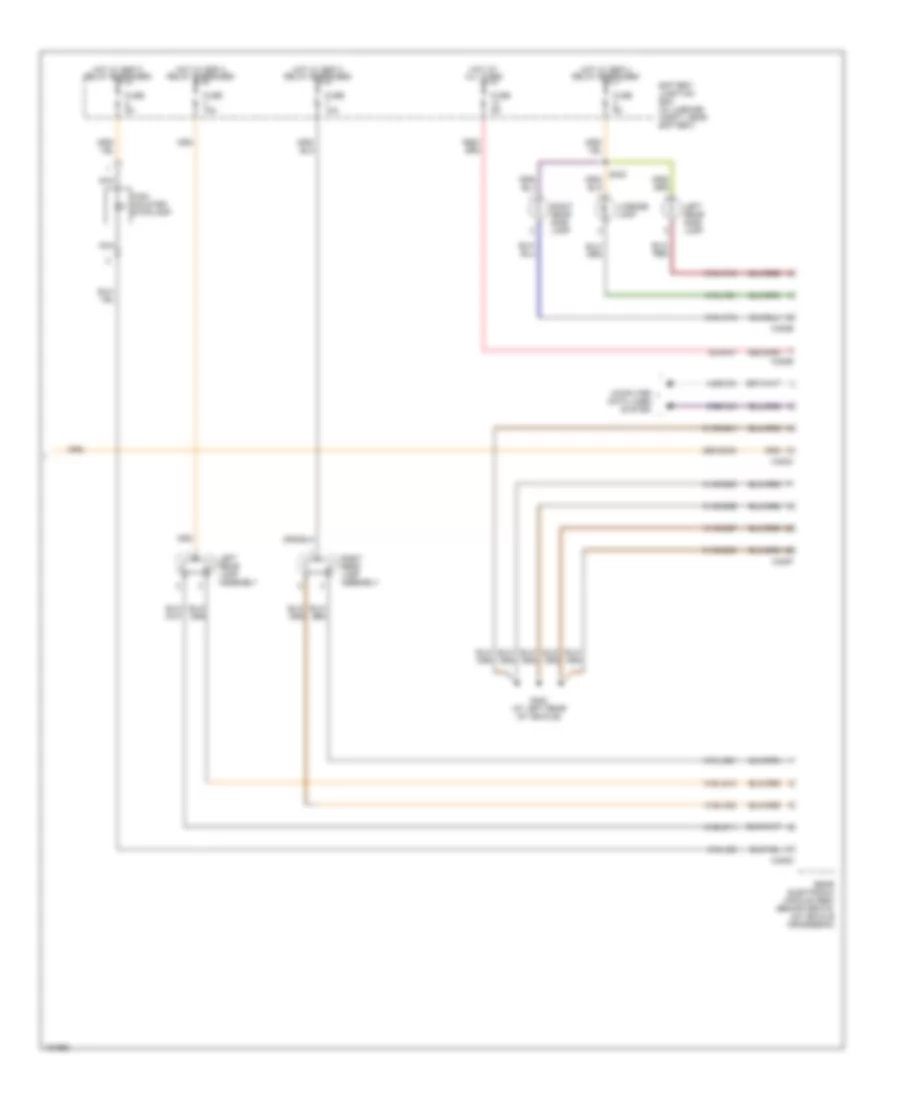 Exterior Lamps Wiring Diagram 2 of 2 for Ford Thunderbird 2004