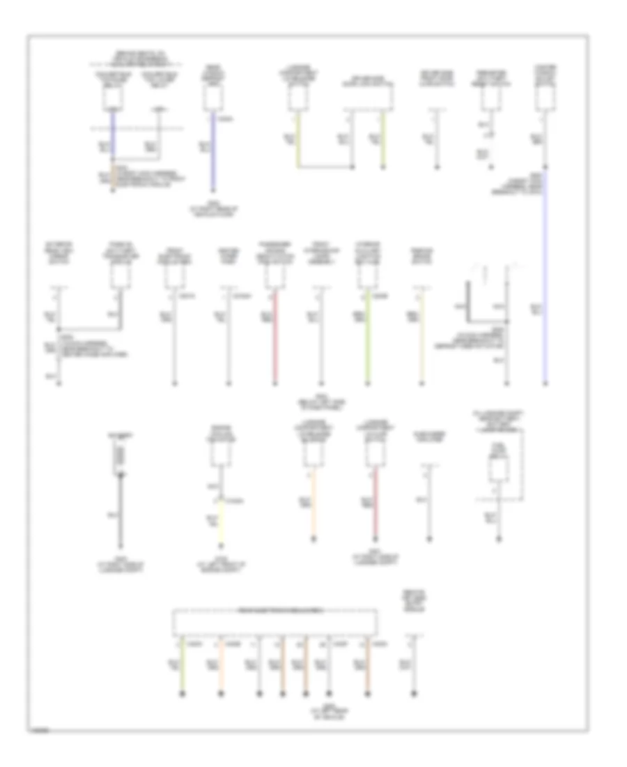Ground Distribution Wiring Diagram (2 of 2) for Ford Thunderbird 2004