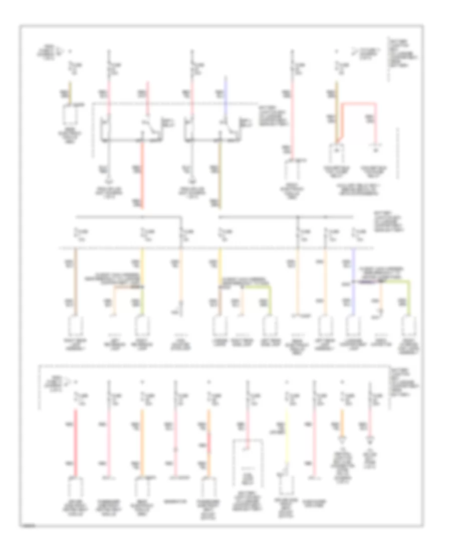 Power Distribution Wiring Diagram 2 of 4 for Ford Thunderbird 2004