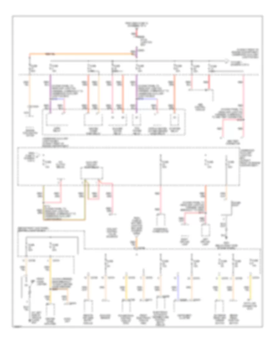 Power Distribution Wiring Diagram 3 of 4 for Ford Thunderbird 2004