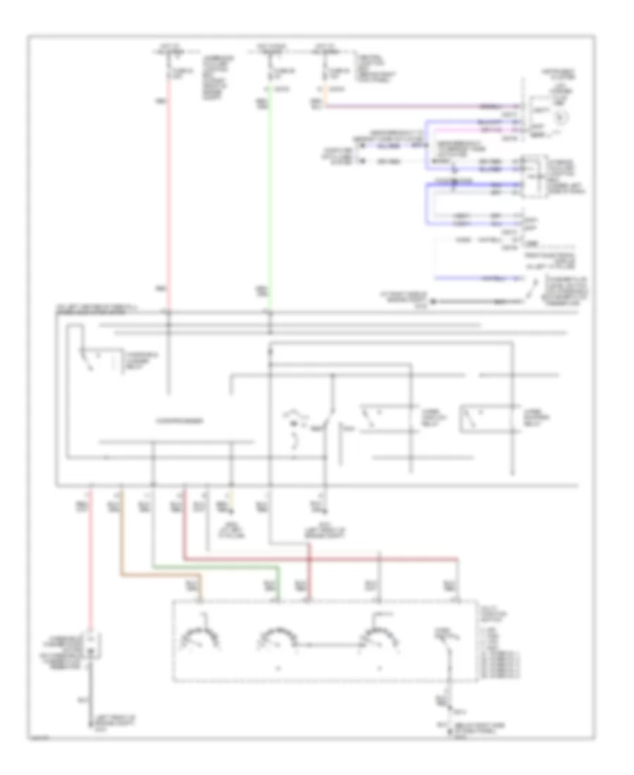 Wiper Washer Wiring Diagram for Ford Thunderbird 2004