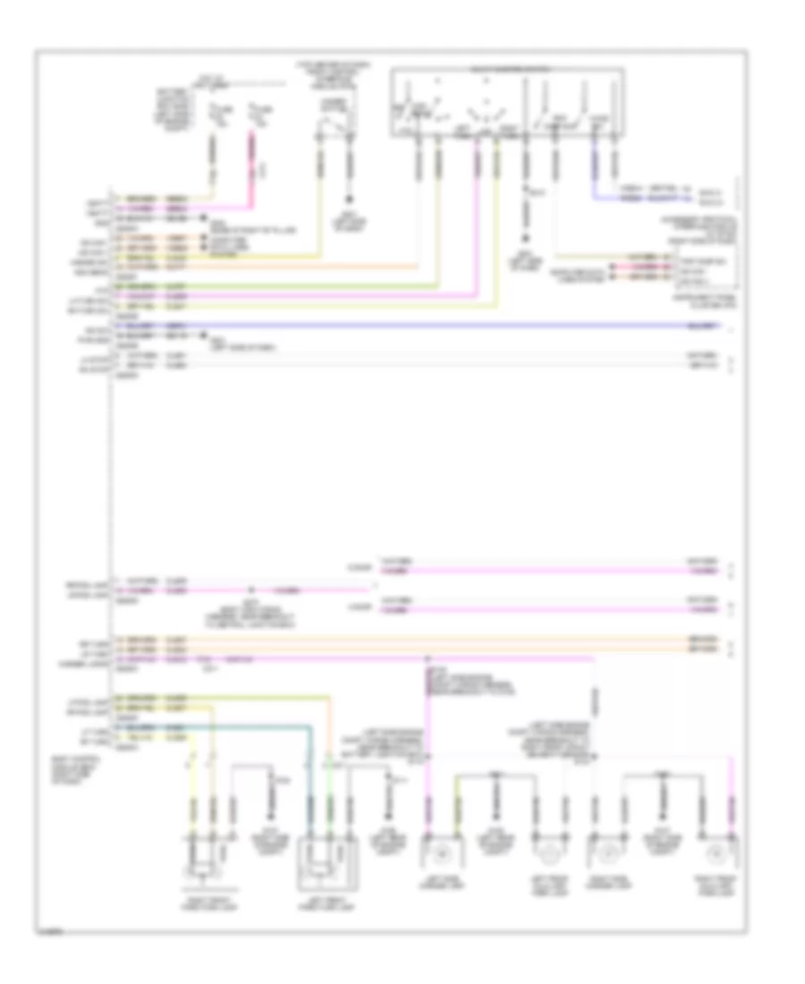 Exterior Lamps Wiring Diagram (1 of 2) for Ford Fiesta SE 2011