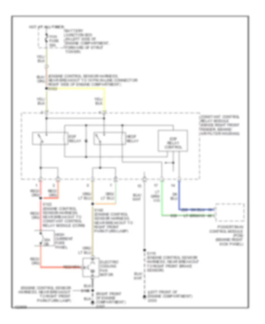 4 6L Cooling Fan Wiring Diagram for Ford Mustang 2000