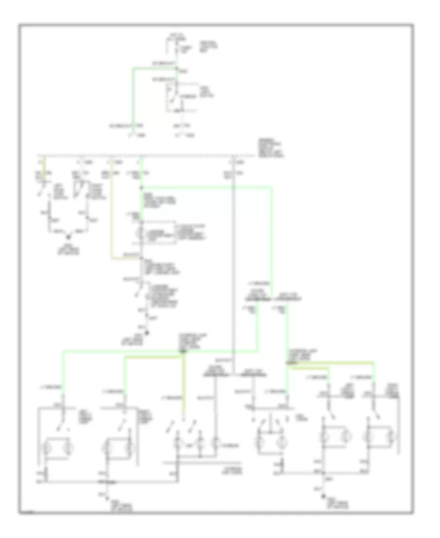Courtesy Lamps Wiring Diagram for Ford Mustang 2000