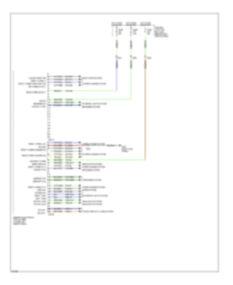 Body Control Modules Wiring Diagram 1 of 2 for Ford Transit Connect 2012