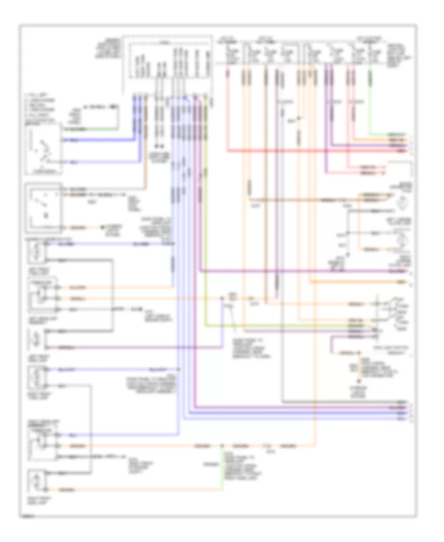 Exterior Lamps Wiring Diagram (1 of 2) for Ford Transit Connect 2012
