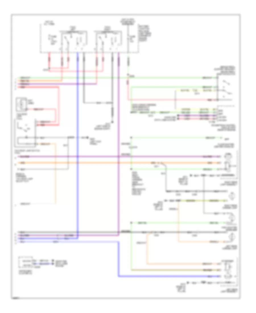 Exterior Lamps Wiring Diagram 2 of 2 for Ford Transit Connect 2012
