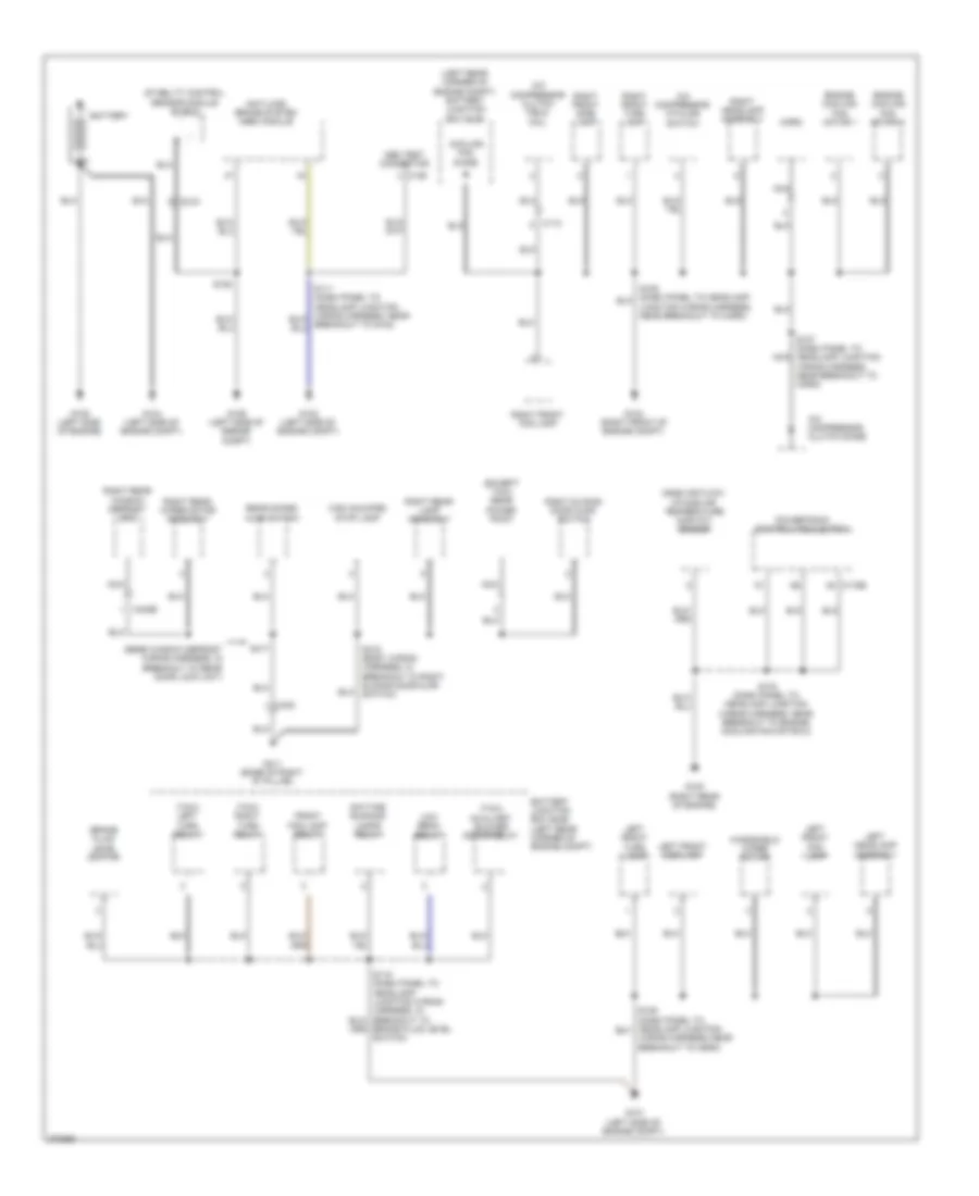 Ground Distribution Wiring Diagram 1 of 3 for Ford Transit Connect 2012