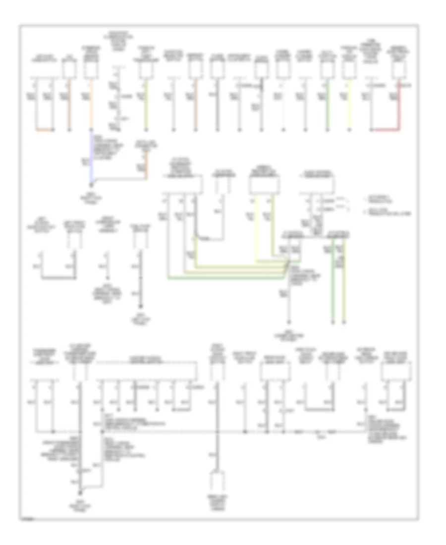 Ground Distribution Wiring Diagram 2 of 3 for Ford Transit Connect 2012