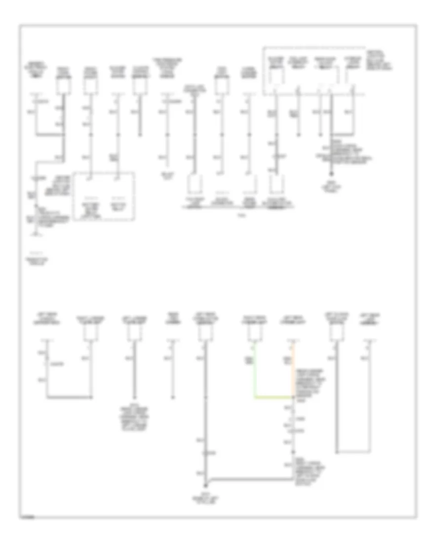 Ground Distribution Wiring Diagram (3 of 3) for Ford Transit Connect 2012