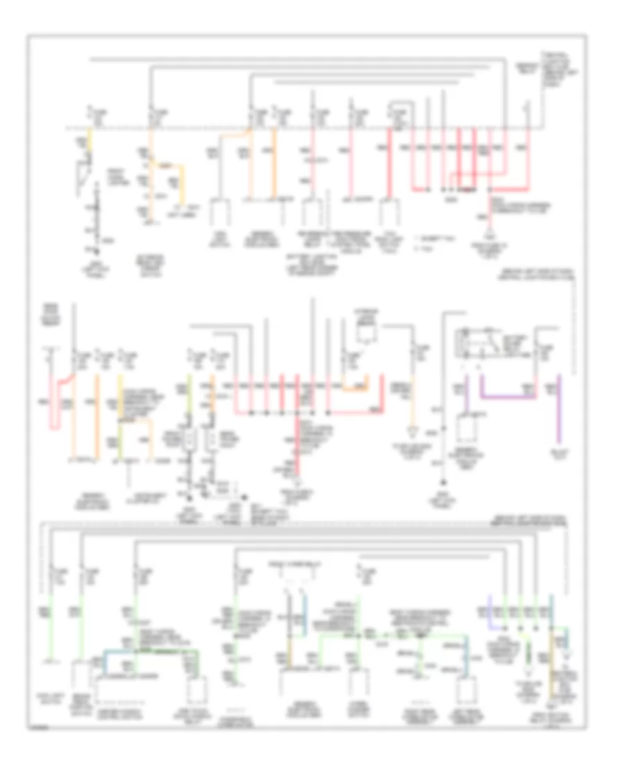 Power Distribution Wiring Diagram (2 of 3) for Ford Transit Connect 2012