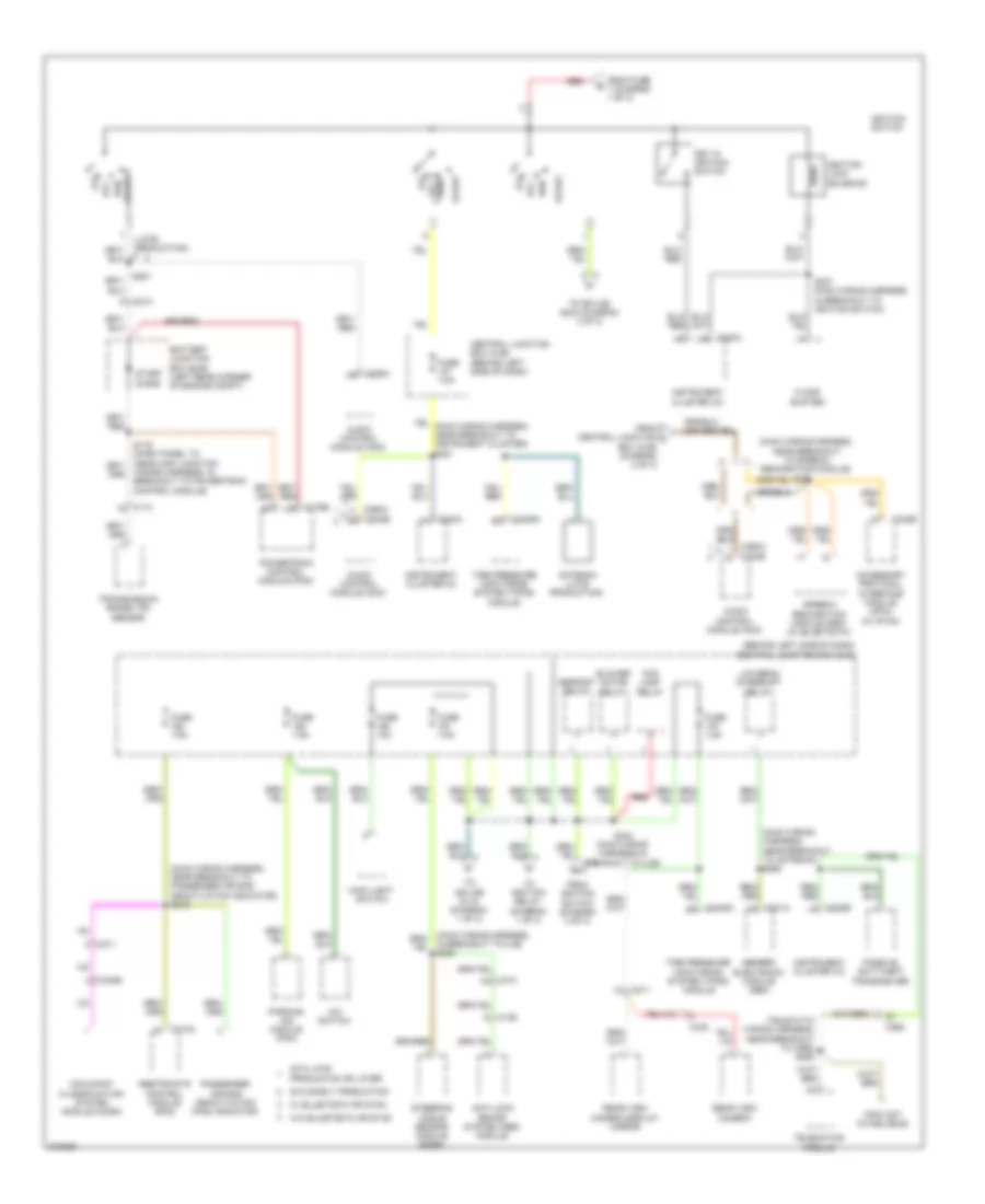 Power Distribution Wiring Diagram 3 of 3 for Ford Transit Connect 2012