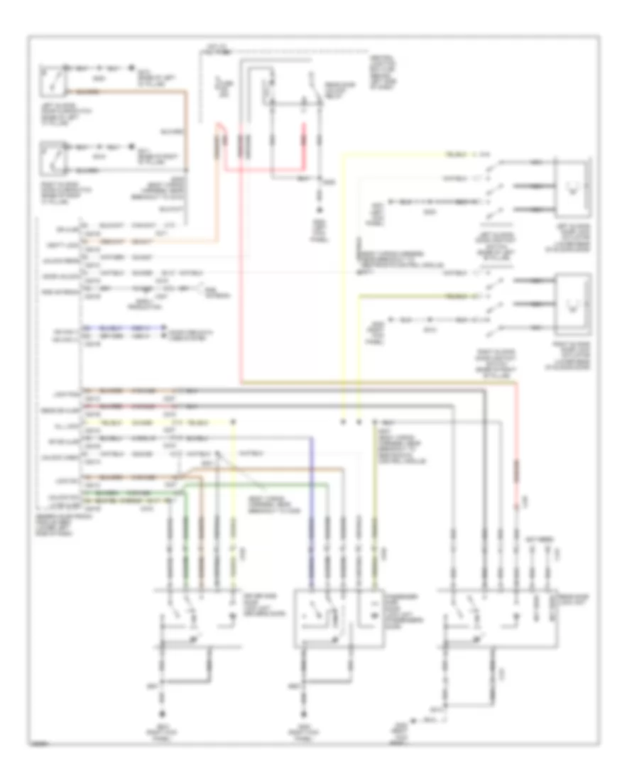 Power Door Locks Wiring Diagram for Ford Transit Connect 2012