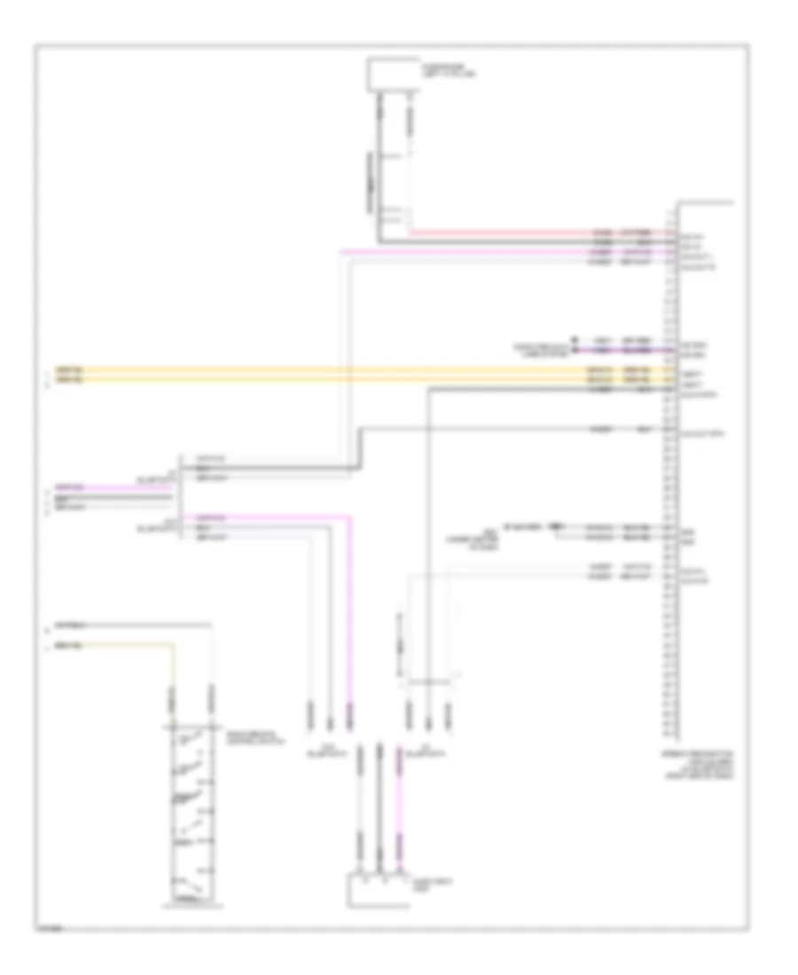 Radio Wiring Diagram, Early Production (2 of 2) for Ford Transit Connect 2012