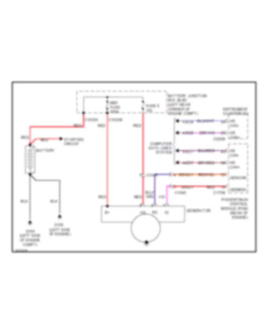 Charging Wiring Diagram for Ford Transit Connect 2012