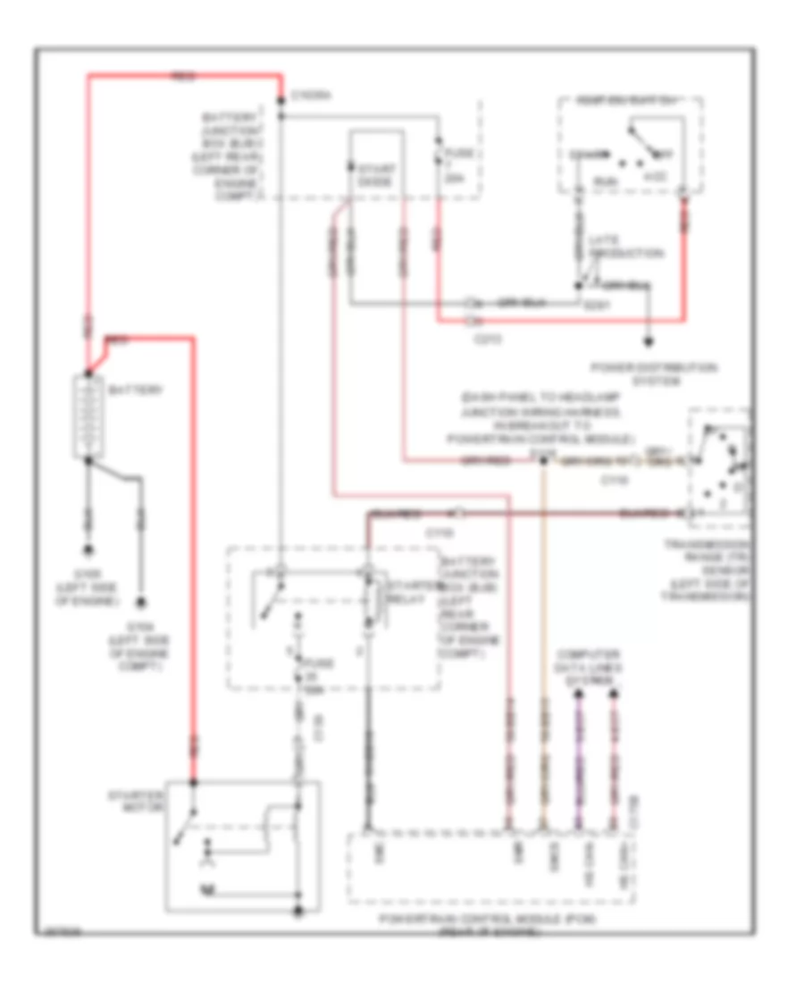 Starting Wiring Diagram for Ford Transit Connect 2012