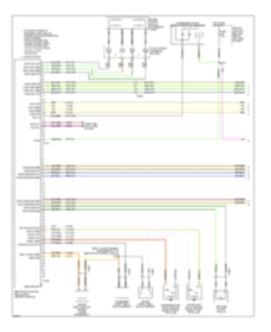 Supplemental Restraints Wiring Diagram 1 of 2 for Ford Transit Connect 2012