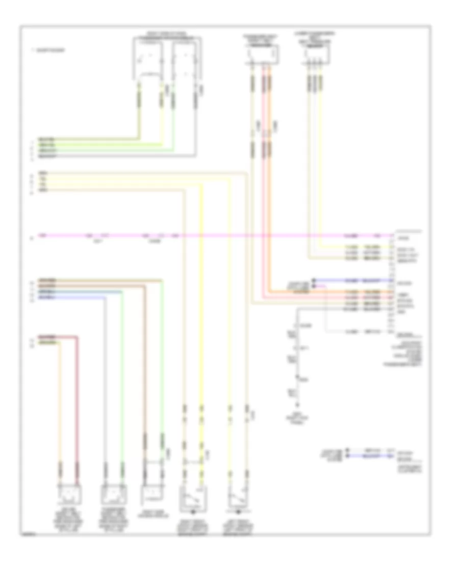 Supplemental Restraints Wiring Diagram 2 of 2 for Ford Transit Connect 2012