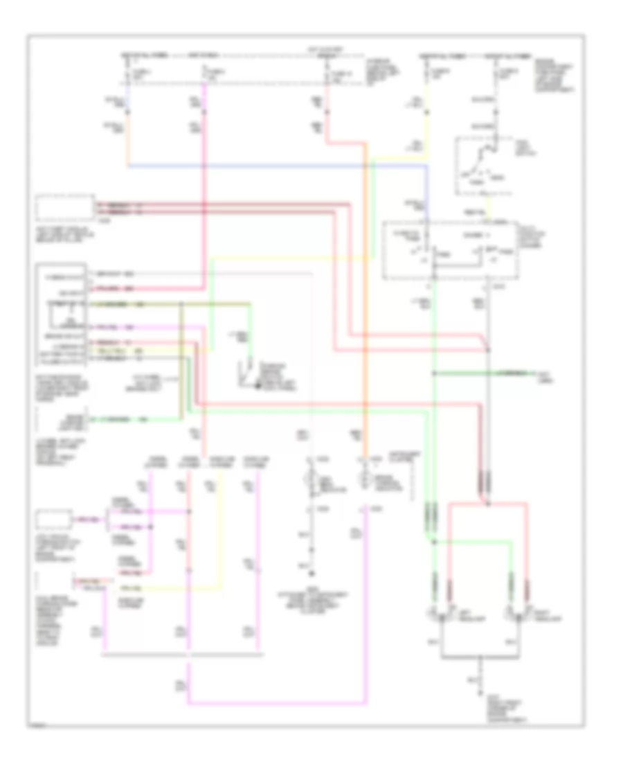 Headlight Wiring Diagram with DRL for Ford RV Cutaway E350 1996