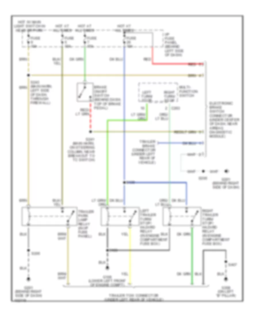 TrailerCamper Adapter Wiring Diagram for Ford Windstar 1998