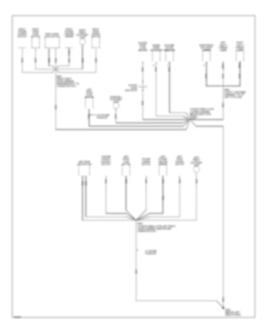 Ground Distribution Wiring Diagram 3 of 4 for Ford Windstar 1998