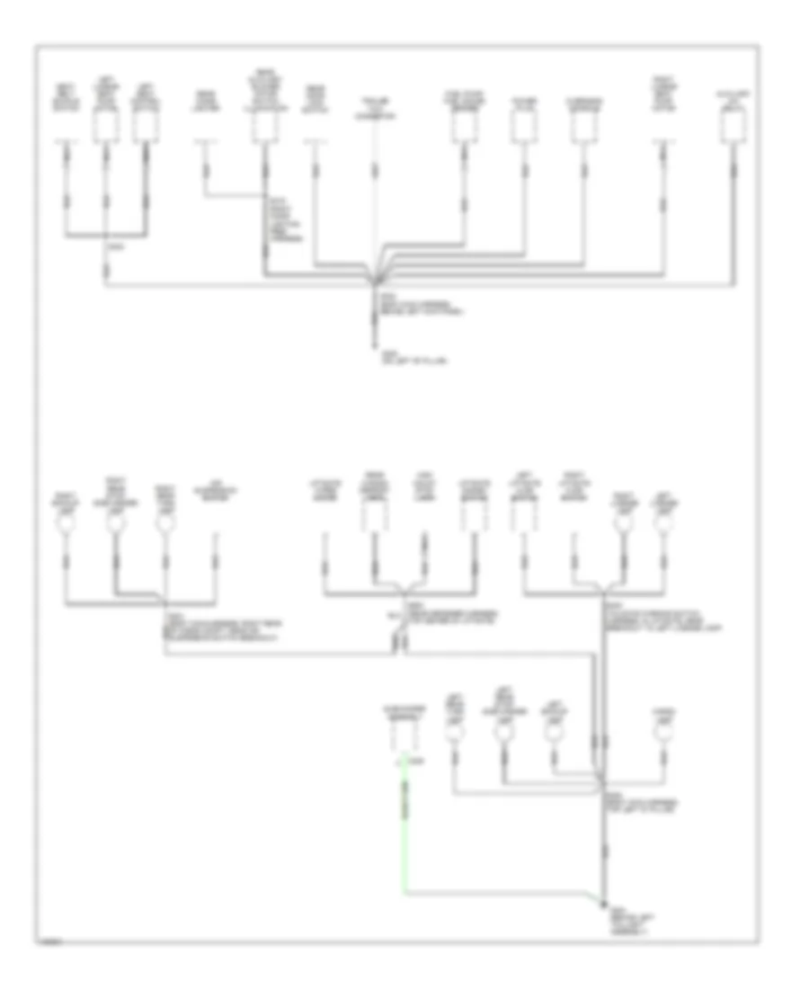 Ground Distribution Wiring Diagram 4 of 4 for Ford Windstar 1998