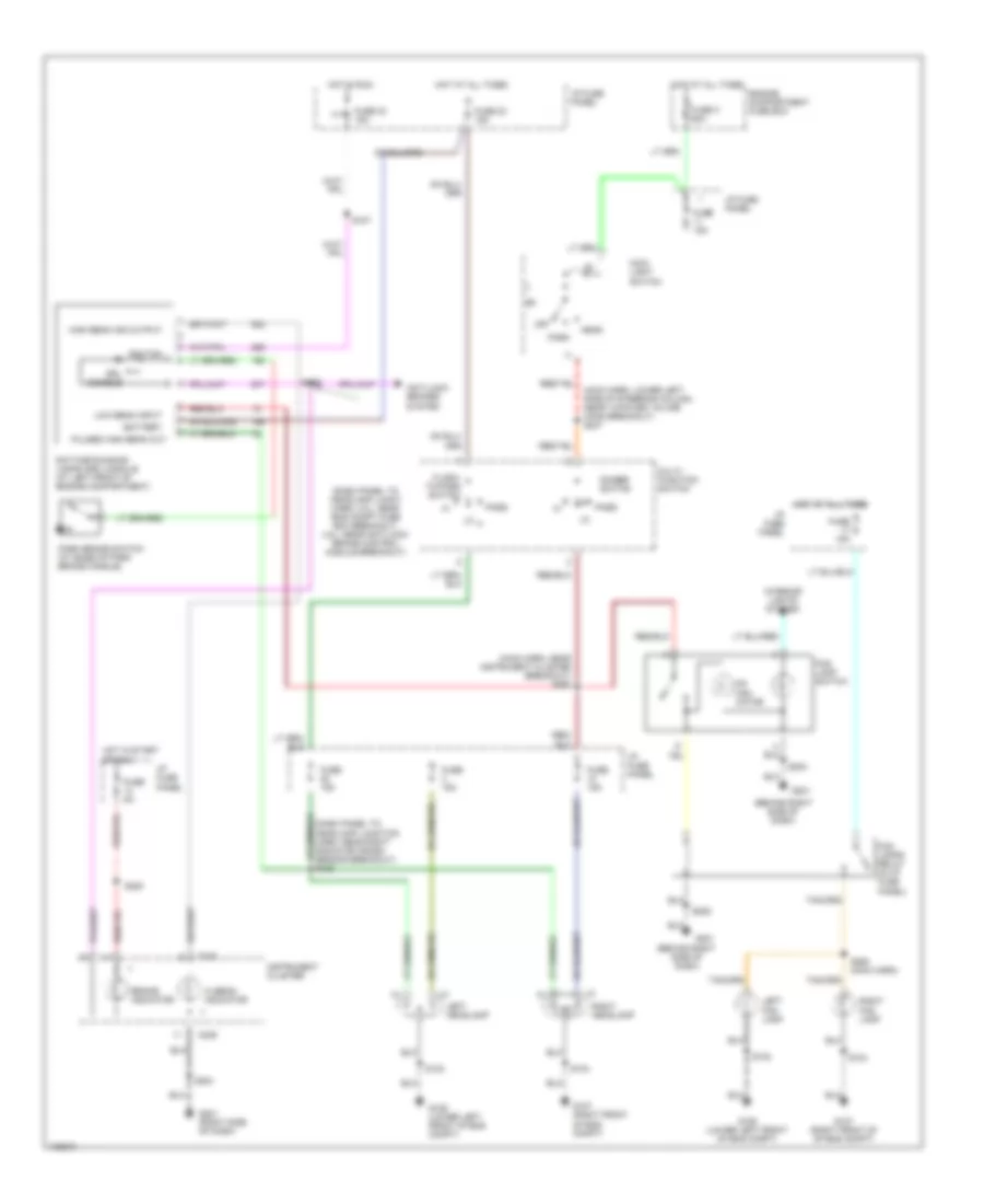 HeadlampsFog Lamps Wiring Diagram, with DRL for Ford Windstar 1998