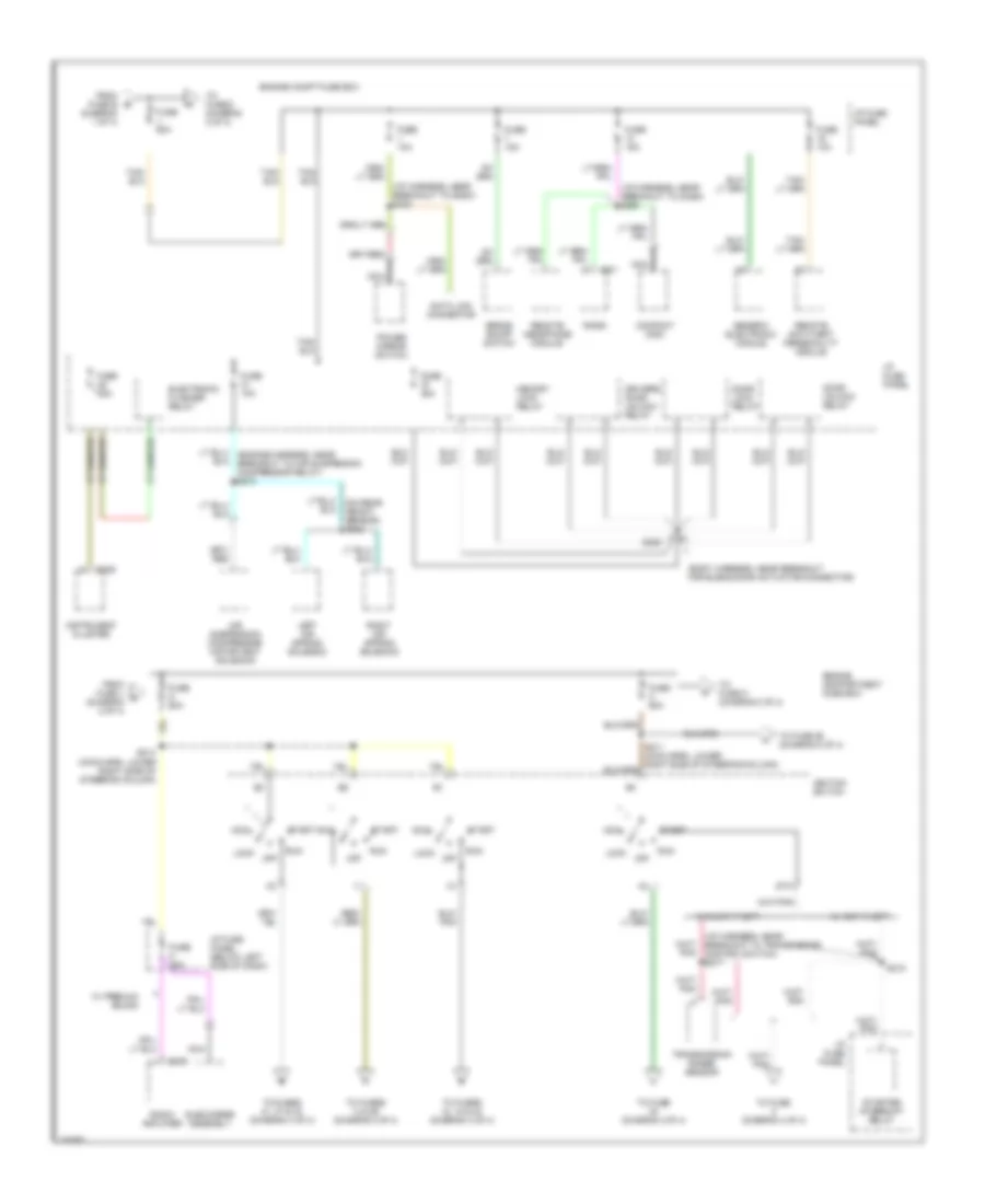 Power Distribution Wiring Diagram (2 of 4) for Ford Windstar 1998