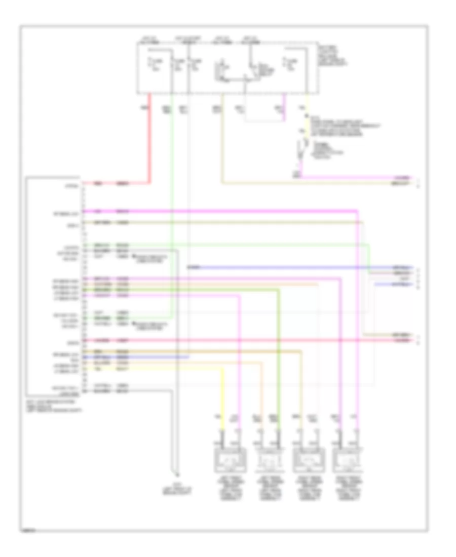 Anti lock Brakes Wiring Diagram 1 of 2 for Ford Taurus Limited 2009