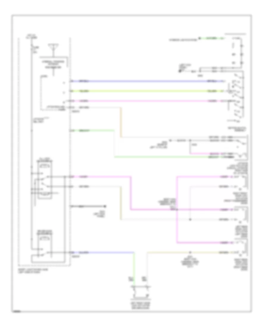 Forced Entry Wiring Diagram 1 of 2 for Ford Taurus Limited 2009