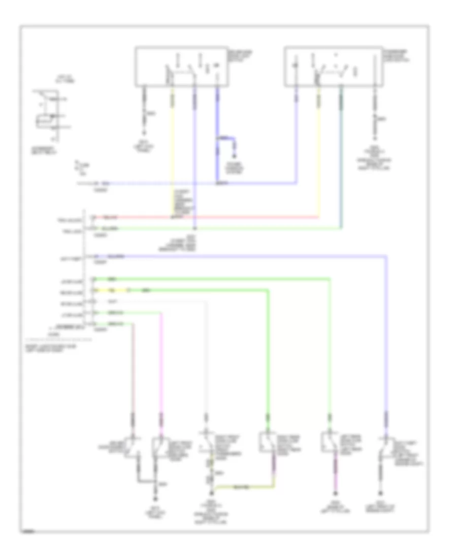 Forced Entry Wiring Diagram 2 of 2 for Ford Taurus Limited 2009