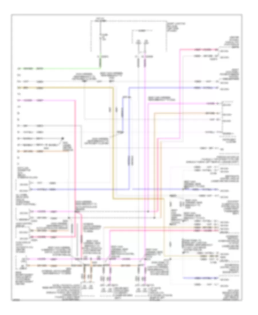Computer Data Lines Wiring Diagram for Ford Taurus Limited 2009