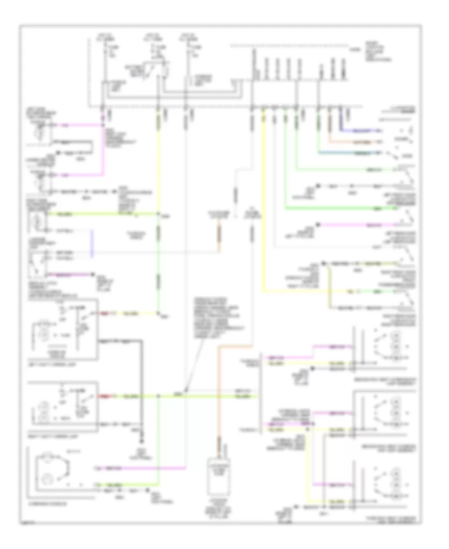 Courtesy Lamps Wiring Diagram for Ford Taurus Limited 2009
